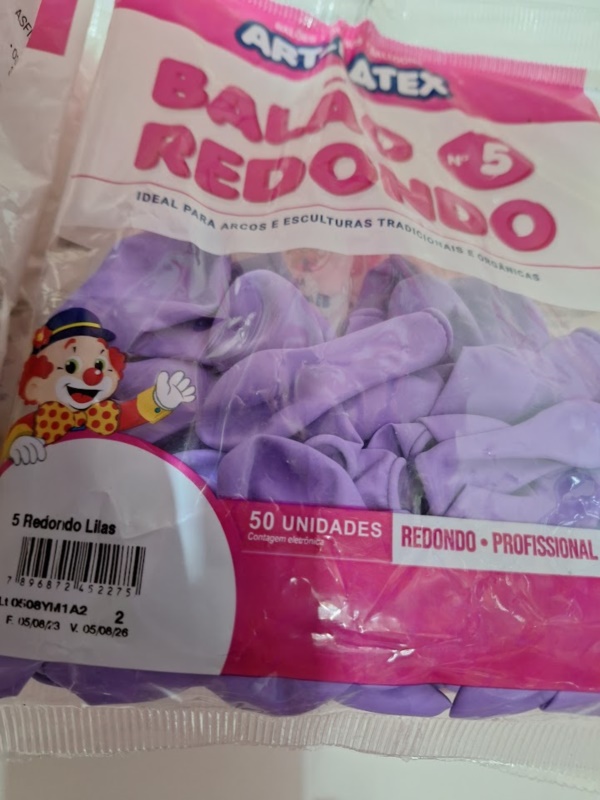 BAL�O 5 REDONDO C/50  LILAS